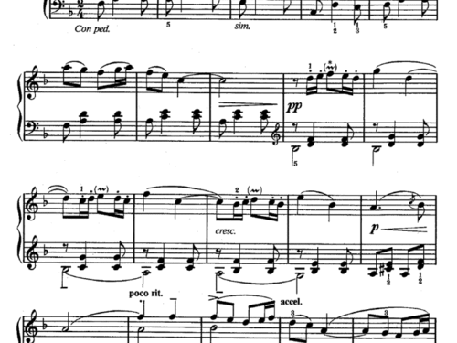 Elgar CHANSON DE MATIN Easy Piano Sheet music