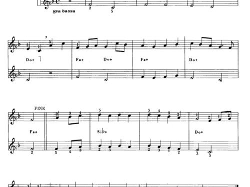 Purcell GAVOTTA Easy Sheet music