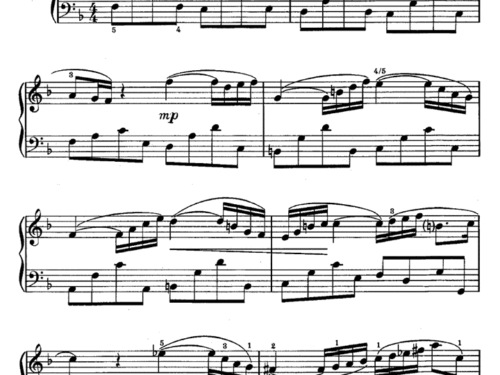 Bach ARIOSO Easy Piano Sheet music