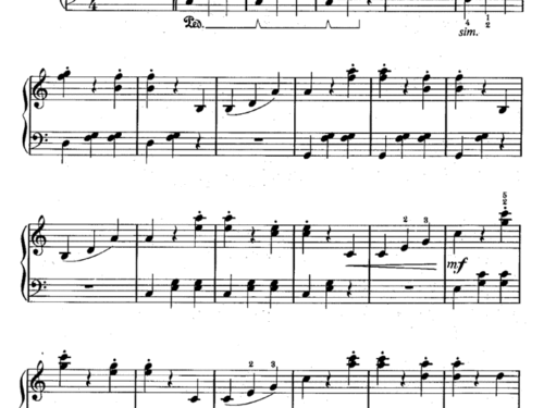 Strauss THE BLUE DANUBE Easy Piano Sheet music