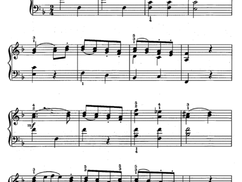 Mozart ALLELUJA Easy Piano Sheet music