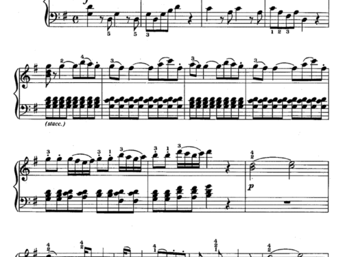 EINE KLEINE NACHTMUSIK Easy Piano Sheet music