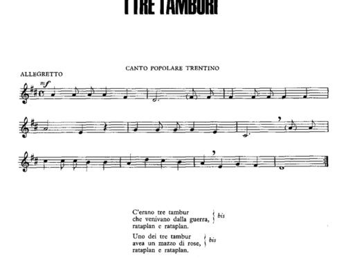 I TRE TAMBURI Easy Sheet music