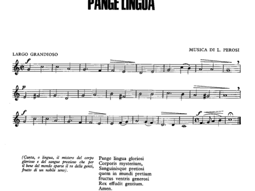 PANGE LINGUA Sheet music