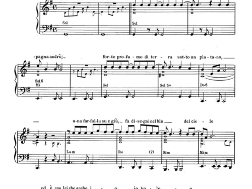 POMERIGGIO D’ESTATE Piano Sheet music